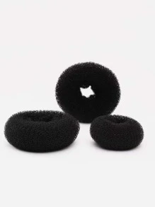 3pcs/Set Women's Flower Bun Maker Hair Tools For Sweet Hair Ties, Ponytail Lift And Hair Accessory Casual