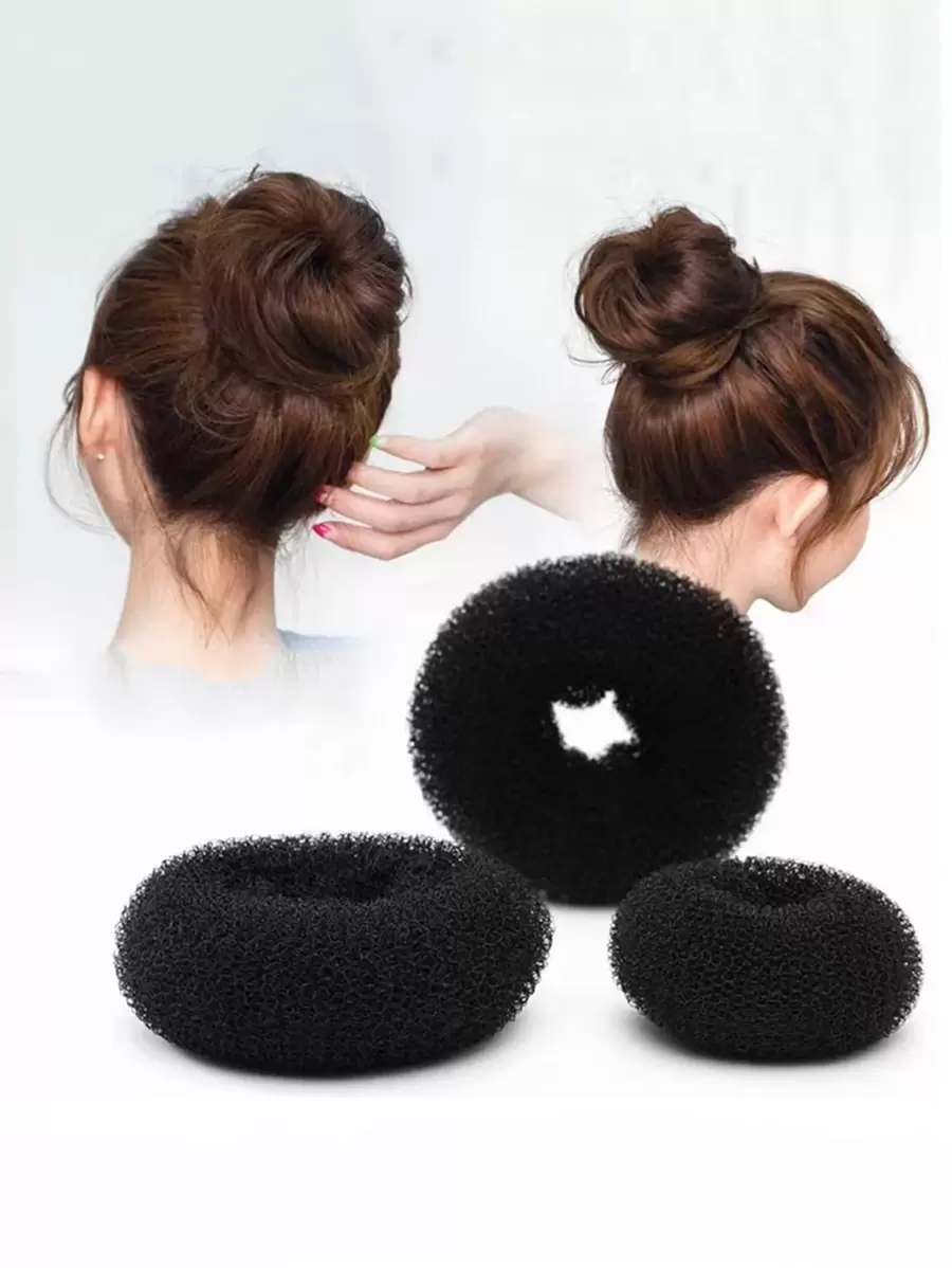 3pcs/Set Women's Flower Bun Maker Hair Tools For Sweet Hair Ties, Ponytail Lift And Hair Accessory Casual