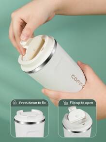 1pc, 510ml Portable 18/8 Stainless Steel Coffee Mug, Men And Women Insulated And Cold Storage Travel Cup Back To School
