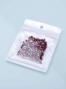 120pcs/pack 0.4mm Glass Faceted Beads For Diy Jewelry Making - Red - View 3