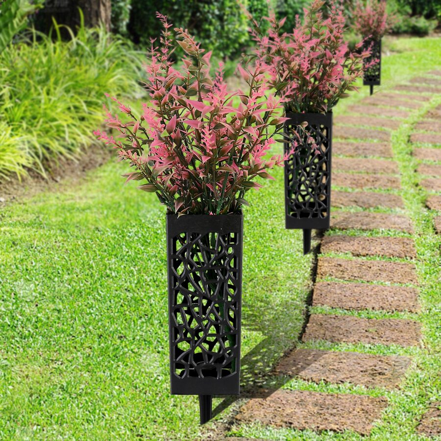 1 chiếc bình hoa màu đen rỗng trong lòng đất - màu đen - Xem 1
