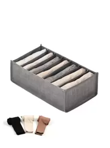 1pc Small Size Pants & Socks Storage Bag Clothing Divider Organizer Box - Grey - View 1