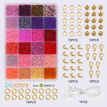 Hộp đóng gói Hạt ngà 4mm trong 24 ô - Nhiều màu - Xem 4