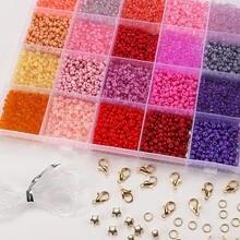 Hộp đóng gói Hạt ngà 4mm trong 24 ô - Nhiều màu - Xem 2