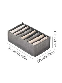 1pc Small Size Pants & Socks Storage Bag Clothing Divider Organizer Box - Grey - View 8