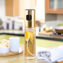 1入組金色油噴霧瓶、按壓式油分配器、玻璃油壺、燒烤噴霧瓶、油噴霧器 - 金色 - 查看 8