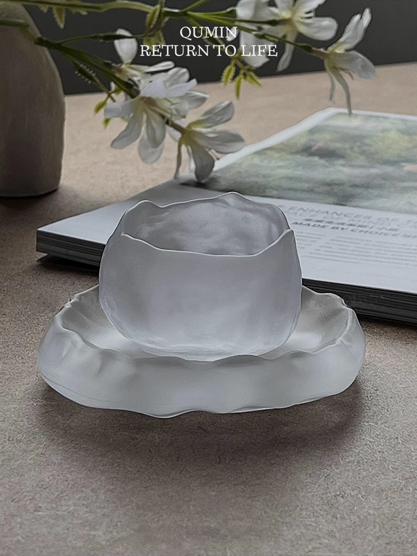 Cabin Kangaroo 1入組幾何設計玻璃杯子 - 無色 - 查看 1