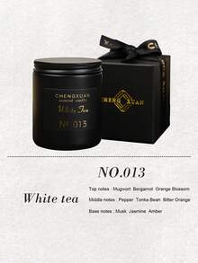 1pc Black Jar Packaged Aromatherapy Candle, Scented Minimalist Home Decoration Candle