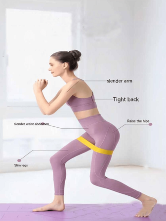 健身彈力帶適用於瑜伽,蹲和拉伸,提臀,力量訓練