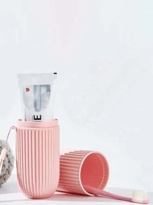 1 Travel Toothbrush Case   Lid for Brushing and Washing Portable Toothpaste Toothbrush Cup