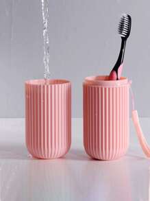 1 Travel Toothbrush Case   Lid for Brushing and Washing Portable Toothpaste Toothbrush Cup