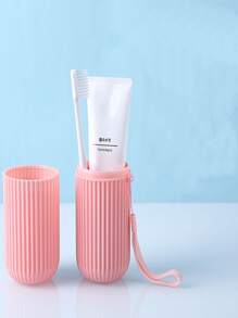 1 Travel Toothbrush Case   Lid for Brushing and Washing Portable Toothpaste Toothbrush Cup