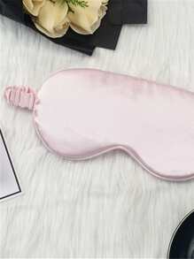 1pc Pink Double-Sided Sleeping Eye MaskFor Bedroom,Travel,Office,School - Baby Pink - View 2
