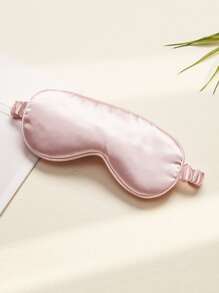 1pc Pink Double-Sided Sleeping Eye MaskFor Bedroom,Travel,Office,School - Baby Pink - View 1