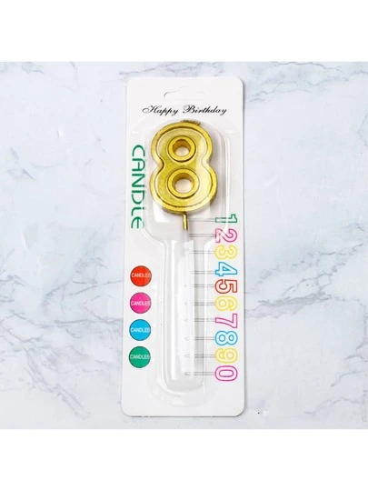 1pc Large Size Plastic Number Candle