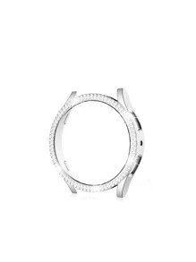 1 pieza Funda para reloj con diseño de diamante de imitación anticaída galaxia compatible con Samsung - Plateado - Ver 2