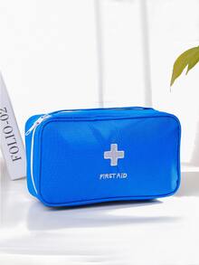1 Máy Tính Sức Khỏe Y Học Bộ Sơ Cứu Di Động Du Lịch Lưu Trữ Túi Khẩn Cấp Túi Y Tế Ngoài Trời Di Động Túi Y Tế - Màu xanh lam - Xem 2