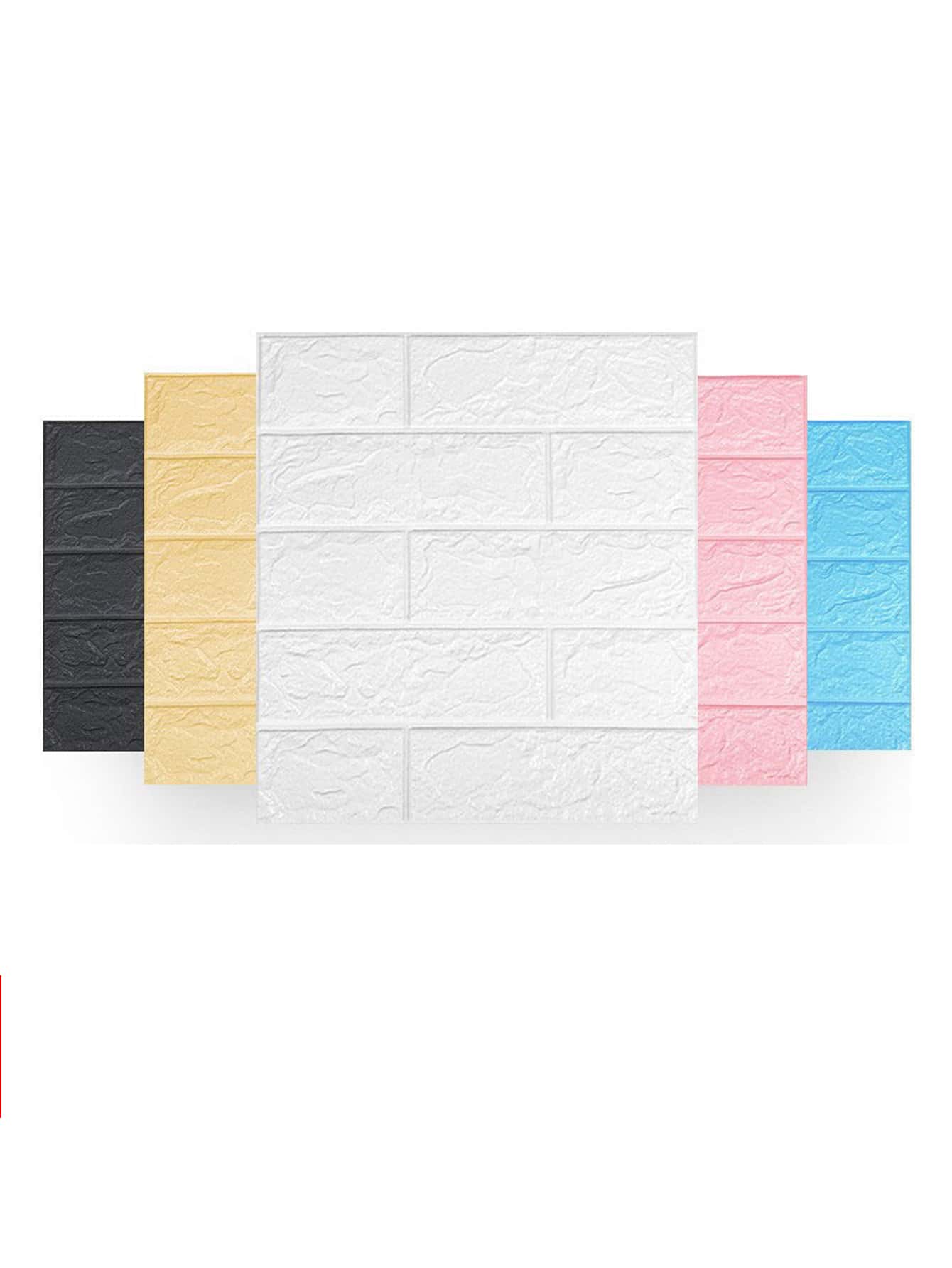 1 PE Tường Ốp Miếng Dán Màu Trắng Hiện Đại Chống Va Chạm Tự Dính 3D Bóc Và Dán Backsplash Ngói Cho Gia Đình - trắng - Xem 1