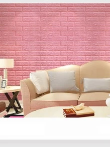 1 PE Tường Ốp Miếng Dán Màu Trắng Hiện Đại Chống Va Chạm Tự Dính 3D Bóc Và Dán Backsplash Ngói Cho Gia Đình - trắng - Xem 6