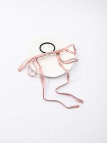 2pcs Simple Colorful Bowknot Designed Elastic Hair Ties For Ponytail - Multicolor - View 3