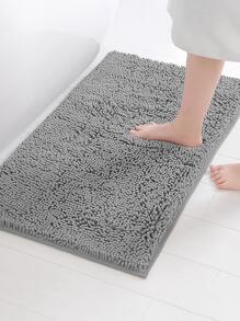 3 件套柔软吸水雪尼尔浴室垫套装，适用于家庭浴室和淋浴房装饰，防滑浴室垫家居浴室装饰浴室地毯地毯户外地毯门垫夏季浴室配件 - 淺灰色 - 查看 4