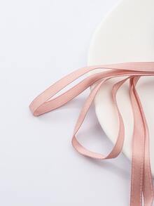 2pcs Simple Colorful Bowknot Designed Elastic Hair Ties For Ponytail - Multicolor - View 5