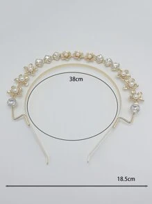 3D双层水晶发带，几何玻璃水钻头带，复古宫廷头饰发箍，发带