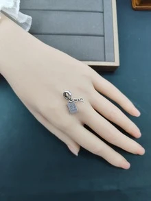 100%925純銀吊飾DIY串珠適合原創平底手鍊1:1模型精品送給女士製作珠寶禮物愛讀書吊墜925銀串飾情人節送東西到圖書館 - 銀色 - 查看 6