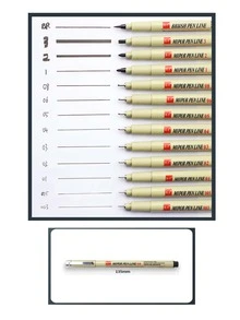 Estilógrafos Rotuladores de tinta micron Paquete 7 piezas - Caqui - Ver 2