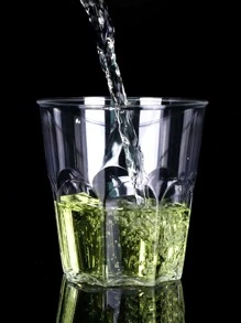 20入組透明八角形形狀塑膠杯子 - 無色 - 查看 4