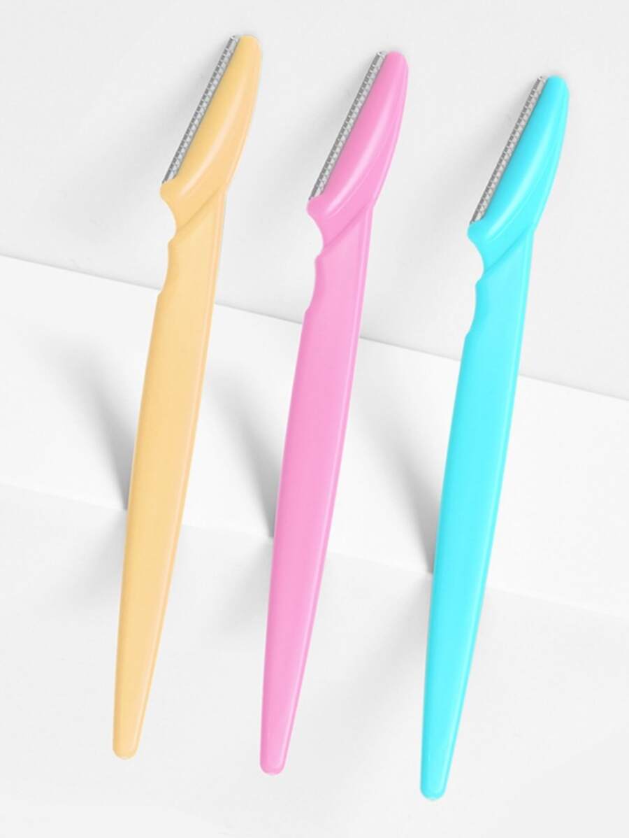 3pcs Eyebrow Trimmer Blades & Portable Facial Hair Remover Razor Women's Beauty Tool,Makeup,Cheap,Room Decor,Vanity,Travel,Bedroom,Makeup Accessories,Eyebrow Razor,Cheap,Stocking Stuffers,Makeup,Makeup Tools,Cheap Stuff,Gifts,Gifts For Women,Christmas Gifts - Multicolor - View 1