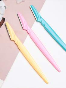 3pcs Eyebrow Trimmer Blades & Portable Facial Hair Remover Razor Women's Beauty Tool,Makeup,Cheap,Room Decor,Vanity,Travel,Bedroom,Makeup Accessories,Eyebrow Razor,Cheap,Stocking Stuffers,Makeup,Makeup Tools,Cheap Stuff,Gifts,Gifts For Women,Christmas Gifts - Multicolor - View 3