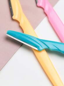 3pcs Eyebrow Trimmer Blades & Portable Facial Hair Remover Razor Women's Beauty Tool,Makeup,Cheap,Room Decor,Vanity,Travel,Bedroom,Makeup Accessories,Eyebrow Razor,Cheap,Stocking Stuffers,Makeup,Makeup Tools,Cheap Stuff,Gifts,Gifts For Women,Christmas Gifts - Multicolor - View 2