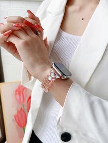 Correa de reloj compatible con Apple Watch holográfico - Rosa - Ver 4