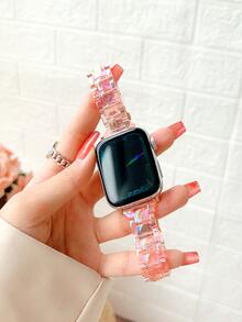Correa de reloj compatible con Apple Watch holográfico - Rosa - Ver 2
