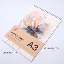 Watercolor Painting Sketchbook For Art Students With Doodle Pattern,180g Back To School,Mother's Day,Mom's Gift,Back To School,School Supplies