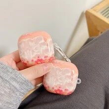 1入組花朵圖案耳機殼適用於Airpods - 彩色 - 查看 6