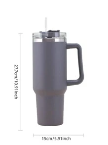 1 Miếng Xám Thép không gỉ Cúp , Vật dụng trong nhà Cốc - Xám - Xem 2