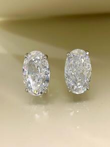 S925 Prata Esterlina Brincos , Leve E Versátil , Enfeitado Com , Desenho Único , Mulheres Brincos