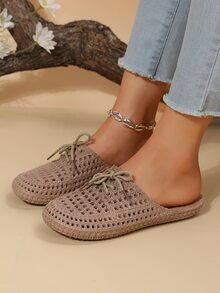 Giày rỗng thời trang nữ thoáng khí - Cà phê nâu - Xem 3