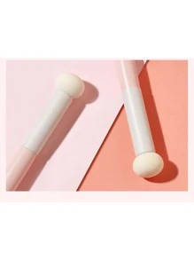 2件組蘑菇形美妝蛋與圓頭暈染海綿刷，適合乾濕兩用，美妝配件，梳妝台裝飾，旅行便攜，臥室使用，粉撲，美妝蛋，美妝工具，平價好物，聖誕禮物，女性禮物，贈品，旅行必備 - 淺粉色 - 查看 3