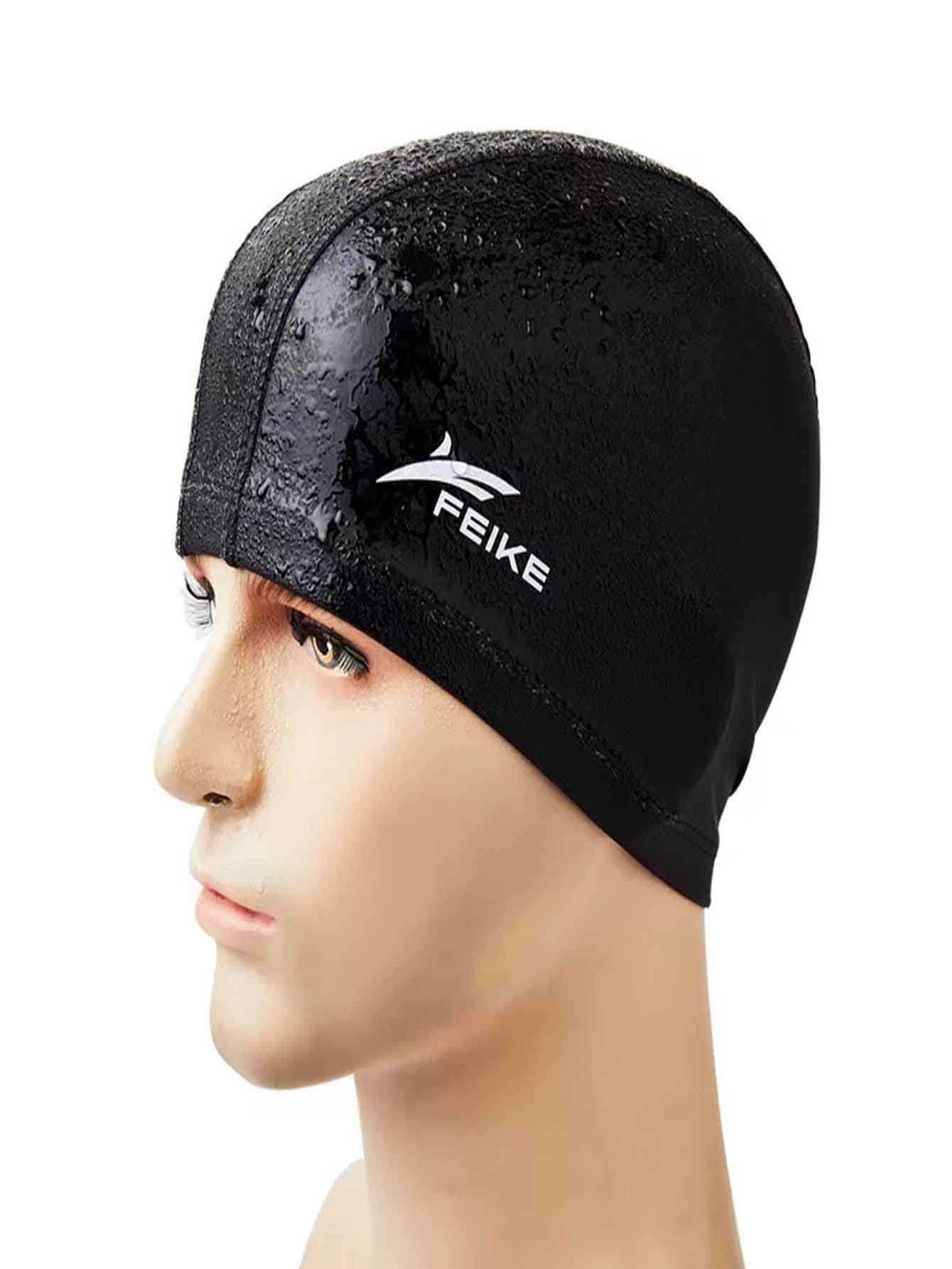 Gorro de natación negro - Negro - Ver 1