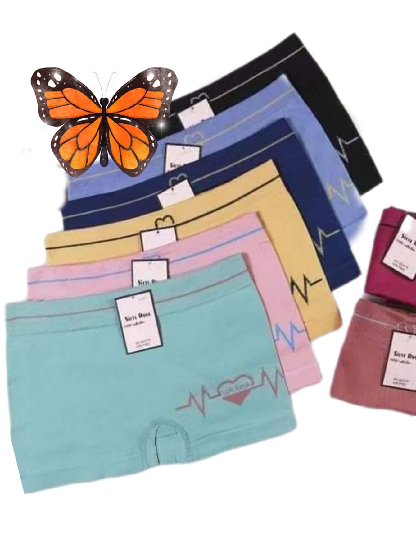 Dozen (12 Pieces) Of Microfiber Women's Boxers - Multicolor - View 1