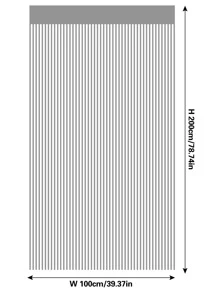 1入組銅幣草形窗飾線簾，39.37*78.74英寸，白色厚提花門簾 - 白色 - 查看 7