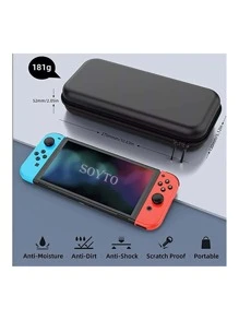 Chimexhy 1 JUEGO BOLSA DE ALMACENAJE COMPATIBLE CON N-SWITCH - Negro - Ver 3