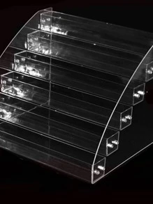 Đế trưng bày sơn móng tay acrylic nhiều lớp Hộp lưu trữ sơn móng tay bằng nhựa trong suốt, Đế trưng bày mỹ phẩm cho tiệm làm móng - Trong sáng - Xem 4