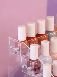 Đế trưng bày sơn móng tay acrylic nhiều lớp Hộp lưu trữ sơn móng tay bằng nhựa trong suốt, Đế trưng bày mỹ phẩm cho tiệm làm móng - Trong sáng - Xem 5