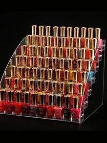 Đế trưng bày sơn móng tay acrylic nhiều lớp Hộp lưu trữ sơn móng tay bằng nhựa trong suốt, Đế trưng bày mỹ phẩm cho tiệm làm móng - Trong sáng - Xem 2
