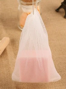 5 risparmiatore di sapone Borsa , Rete schiumogena per sapone perlavaggio del viso in schiuma , risparmiatore di sapone Borsa , Sapone pochette per schiumogeno e essiccazione Sapone bar doccia Sapone Borsa