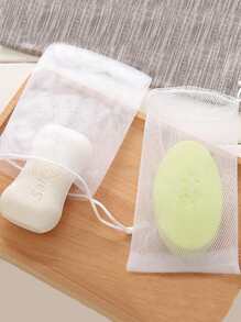 5 risparmiatore di sapone Borsa , Rete schiumogena per sapone perlavaggio del viso in schiuma , risparmiatore di sapone Borsa , Sapone pochette per schiumogeno e essiccazione Sapone bar doccia Sapone Borsa